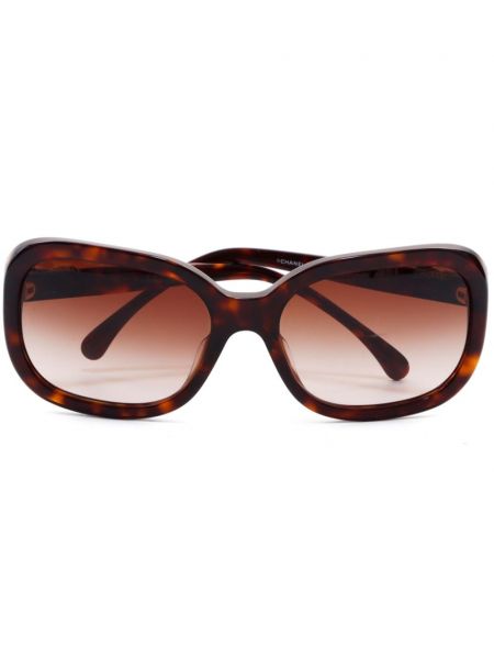 Spalvų gradiento rašto akiniai nuo saulės Chanel Pre-owned ruda