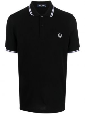 Bomull poloskjorte Fred Perry svart