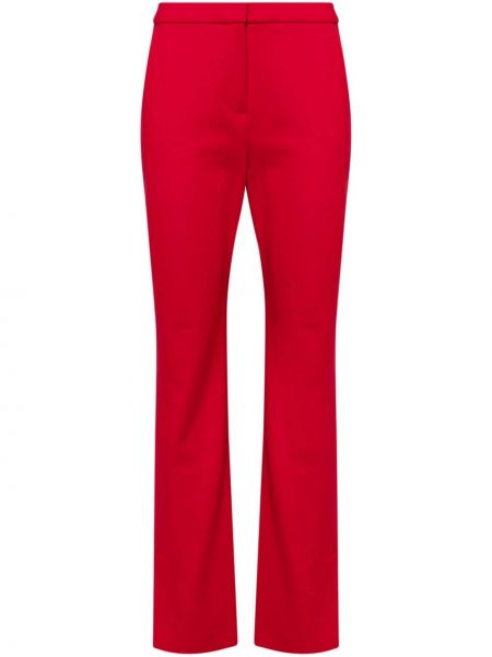 Ravne hlače Karl Lagerfeld rdeča