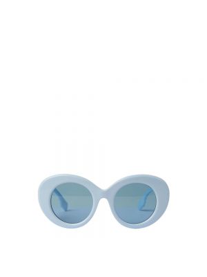 Okulary przeciwsłoneczne oversize Burberry niebieskie