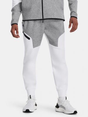 Pantaloni sport Under Armour alb
