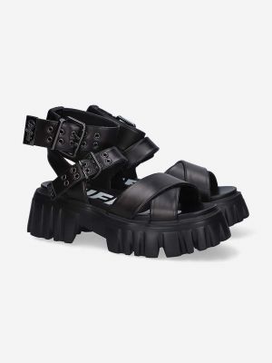 Sandály na platformě Buffalo černé
