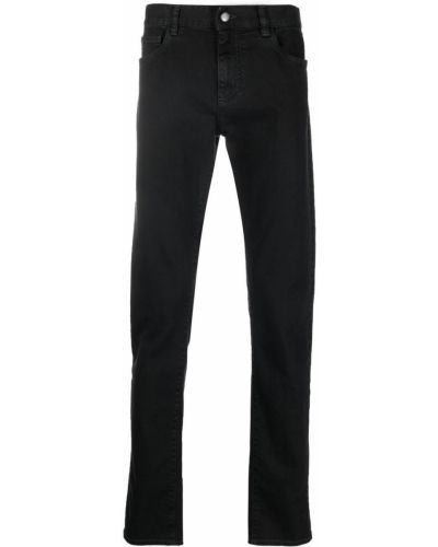 Slank stretch jeans Canali svart