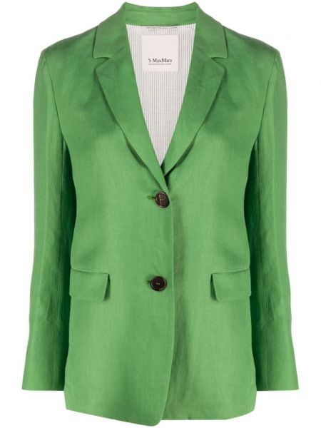 Lněné sako 's Max Mara zelené