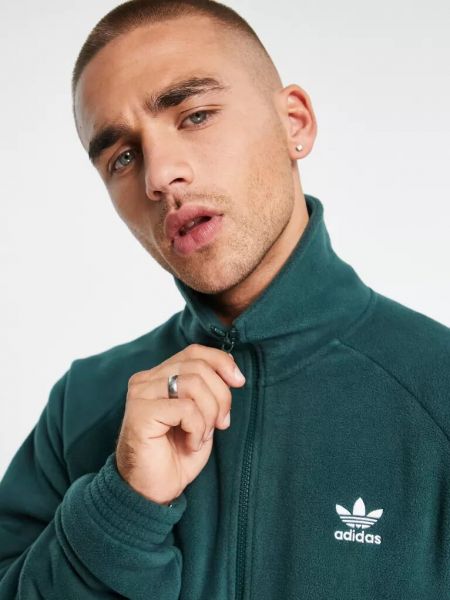 Флисовая куртка Adidas Originals зеленая