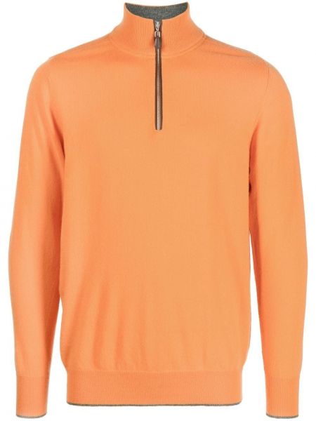 Trøje lynlås kort sweater N.peal orange