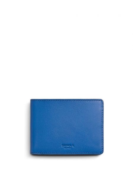 Kožená peněženka Shinola modrá