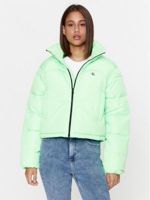 Джинсова куртка Calvin Klein Jeans зелена