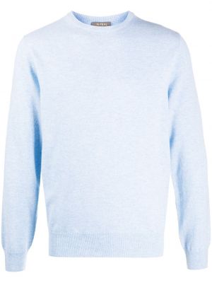 Jersey de tela jersey de cuello redondo N.peal azul