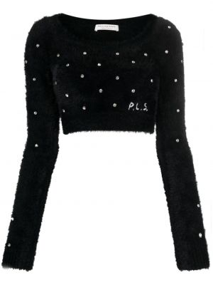Пуловер с кристали Philosophy Di Lorenzo Serafini черно