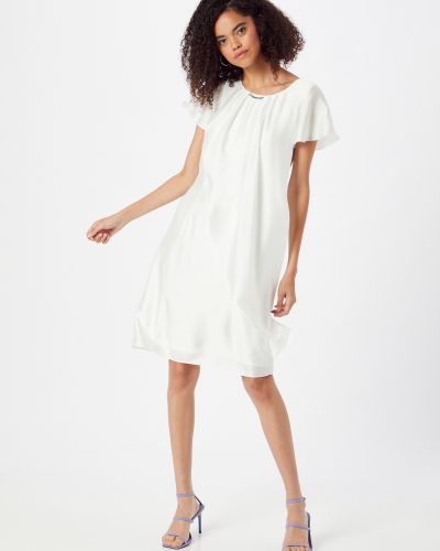 Βραδινό φόρεμα Swing λευκό