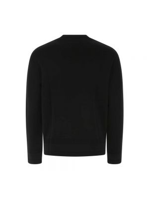 Dzianinowy sweter z okrągłym dekoltem Givenchy czarny