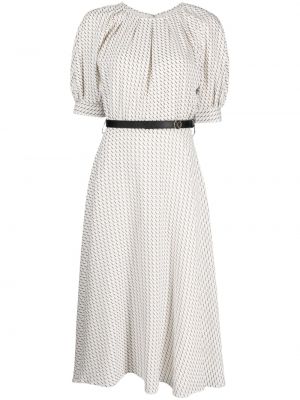 Памучна рокля Saiid Kobeisy бяло