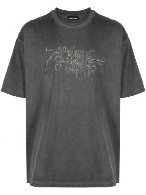 T-shirt ricamato Vision Of Super grigio