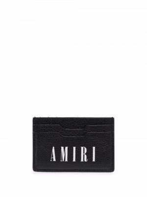 Kožená peňaženka s potlačou Amiri