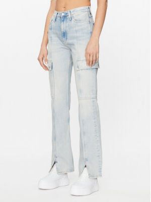 Jeans bootcut large Calvin Klein Jeans bleu