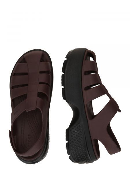 Sandále Crocs hnedá