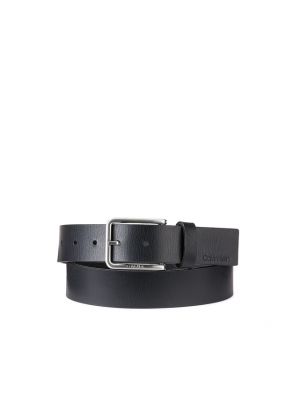 Cinturón de cuero Calvin Klein Jeans negro