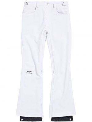Pantalon à boutons large Balenciaga blanc