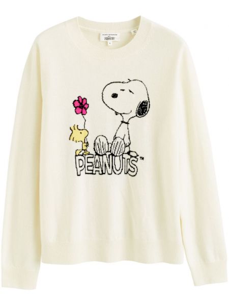 Sweter w kwiatki Chinti & Parker biały