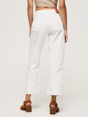 Straight fit džíny Pepe Jeans bílé