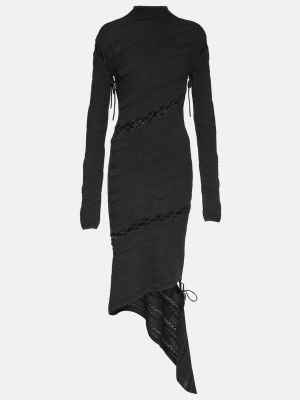 Асимметричное платье мини Dion Lee черное