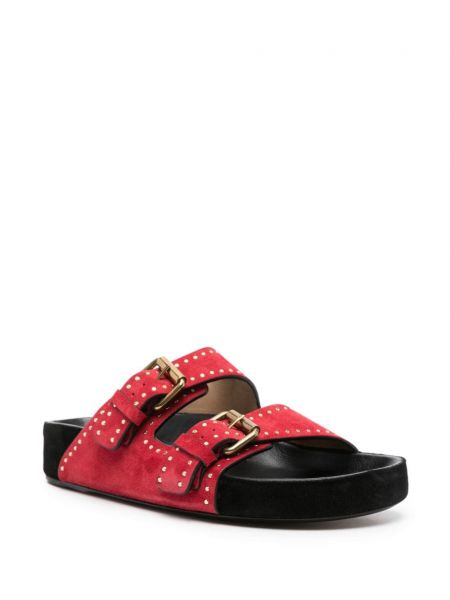 Semišové sandály Isabel Marant červené