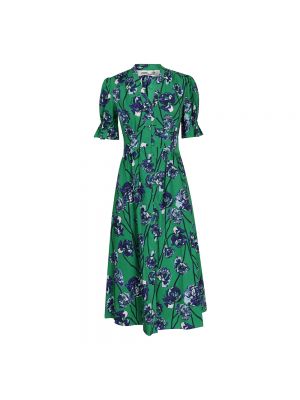 Zielona sukienka midi Diane Von Furstenberg