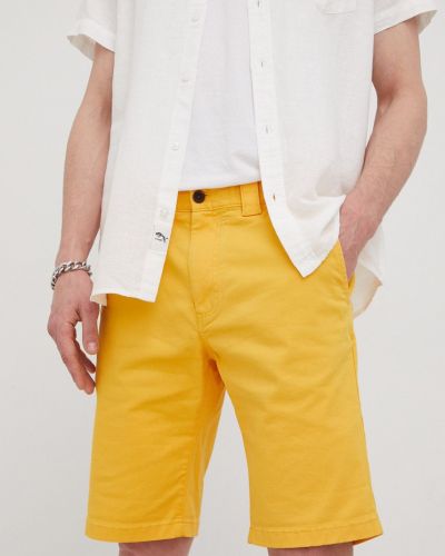 Szorty jeansowe Tommy Jeans żółte