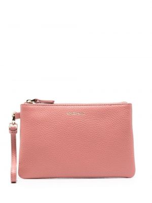 Lær clutch Coccinelle rosa