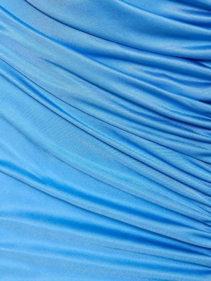 Sukienka midi z dżerseju Zuhair Murad niebieska