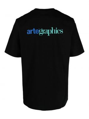Kokvilnas t-krekls Arte melns