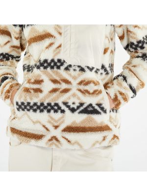 Kostkovaný pulovr na zip Columbia béžový