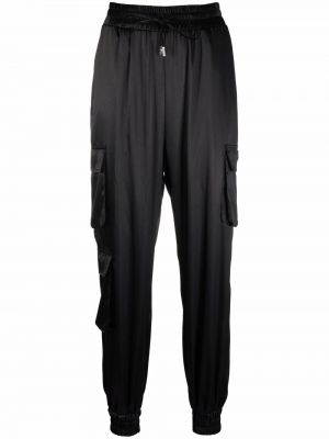 Rovné kalhoty Philipp Plein černé