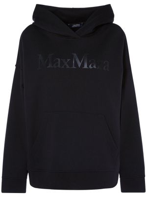 Jersey con capucha de tela jersey 's Max Mara negro