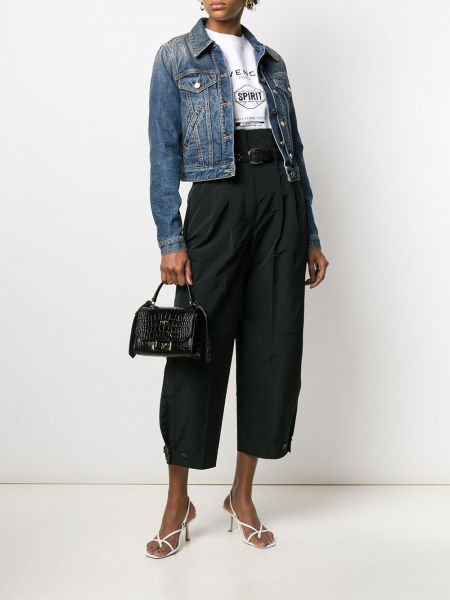 Pantalones cargo de cintura alta Givenchy negro