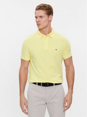 Polo majica slim fit Tommy Hilfiger žuta
