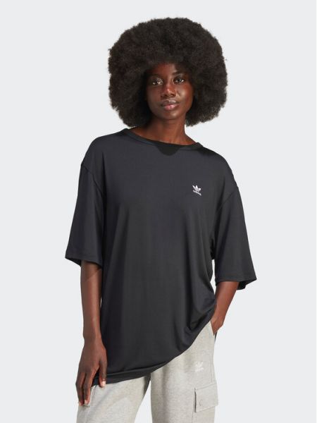 T-shirt large Adidas noir