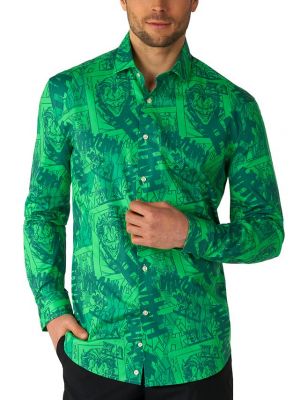 Рубашка с принтом с длинным рукавом Opposuits зеленая