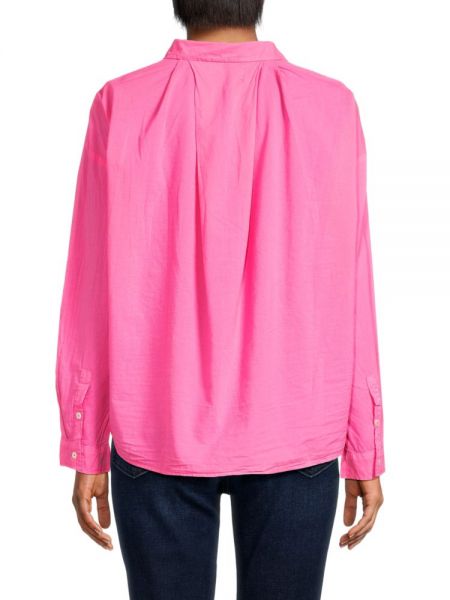 Бархатная рубашка Velvet розовая