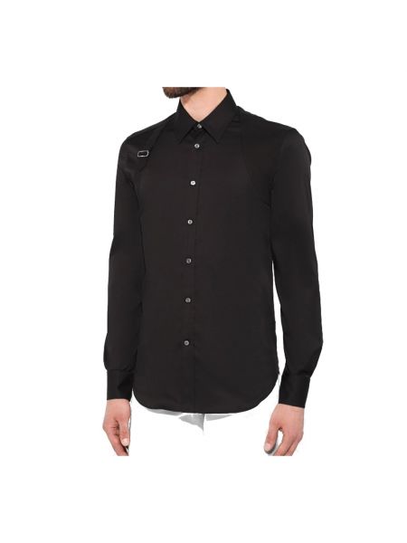 Camisa de algodón Alexander Mcqueen negro