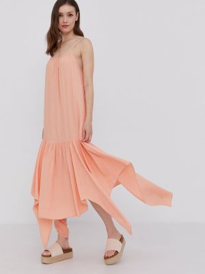 Midi šaty Answear Lab oranžové