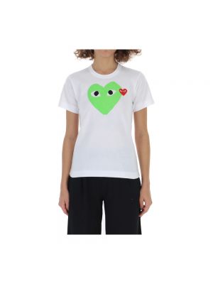 T-shirt z printem Comme Des Garcons Play, zielony