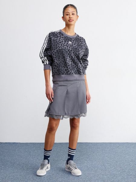Плиссированная юбка Adidas Originals серая