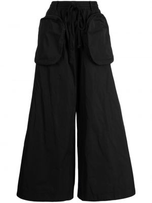 Voľné oversized nohavice s vreckami Melitta Baumeister čierna
