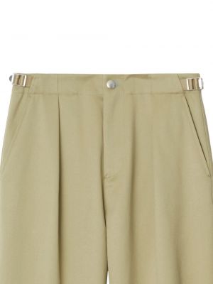 Pantalon droit en coton Burberry beige