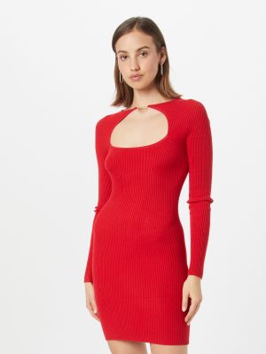 Košeľové šaty Abercrombie & Fitch červená