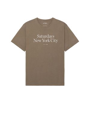 Camiseta Saturdays Nyc gris