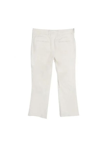 Spodnie bawełniane Prada Vintage białe