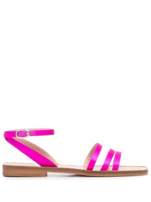 Hedvábné sandály Scarosso růžové